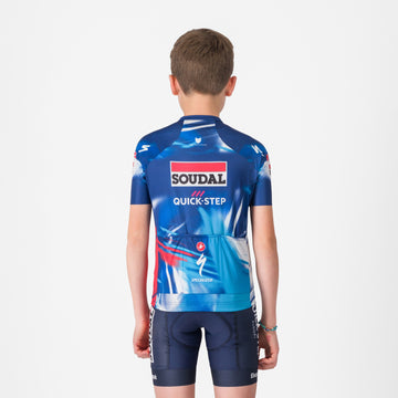 Soudal Quick-Step 2025 Aero kid fietsshirt korte mouwen kinderen